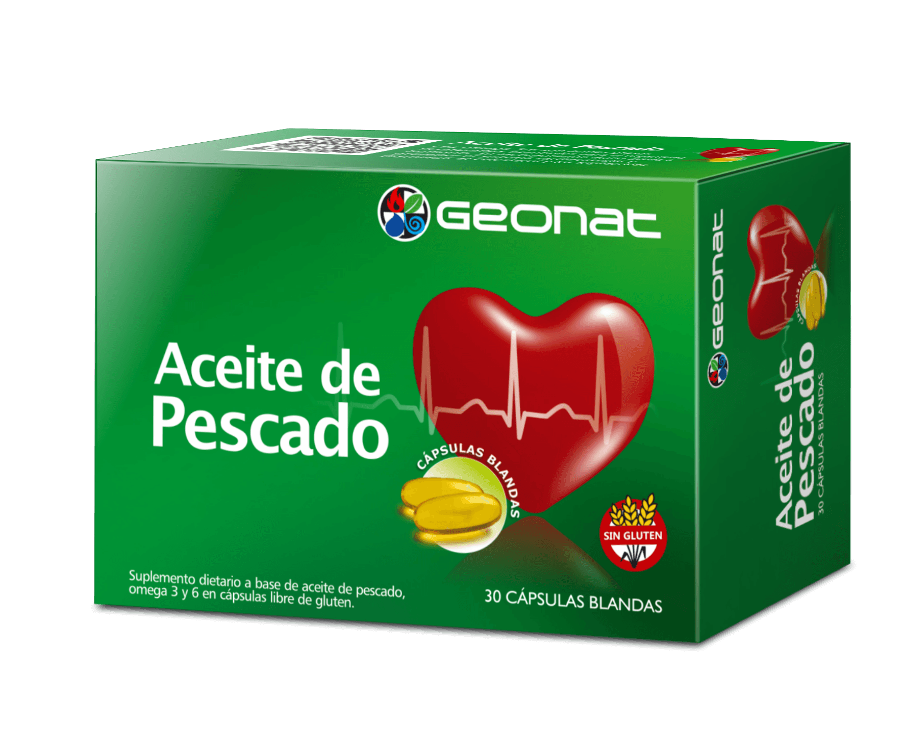 Aceite de Pescado (30 caps) – Geonat suplementos
