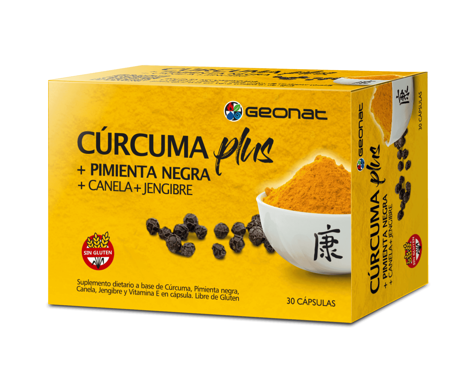Cúrcuma Plus (30 caps) – Geonat suplementos