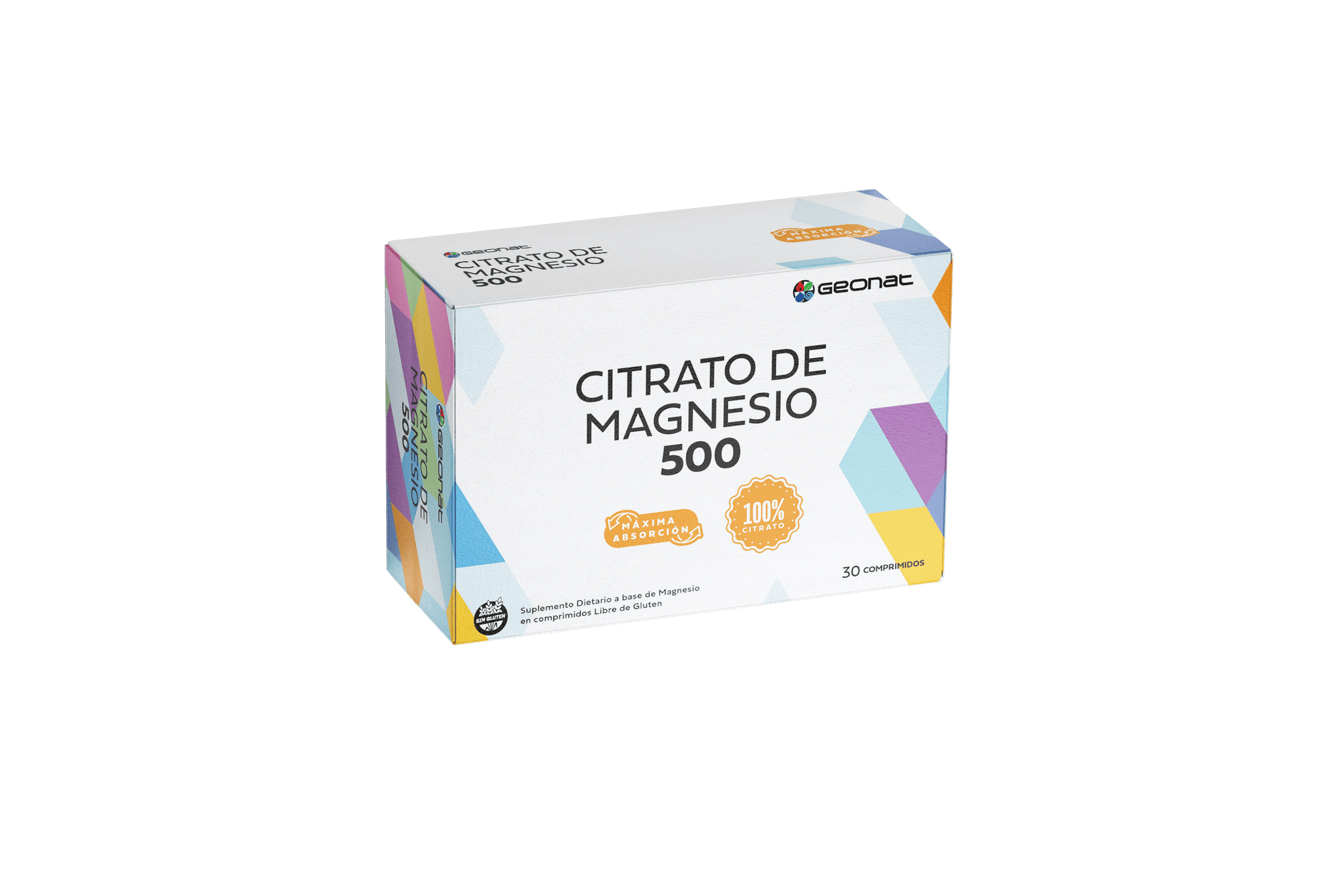 Citrato de Magnesio 500 (30 caps) – Geonat suplementos