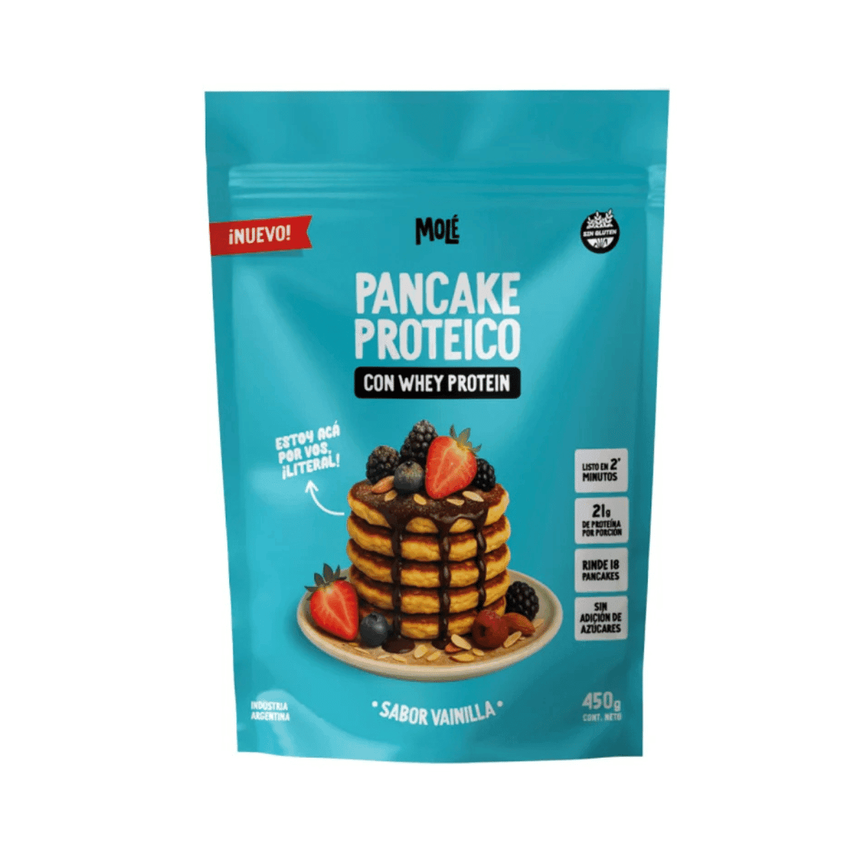 Pancake Proteico Molé (whey) 450grs – Galletitas - pancakes